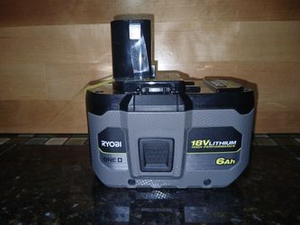RYOBI
ONE+ 18V 6.0 Ah Lithium-Ion HIGH PERFORMANCE Battery