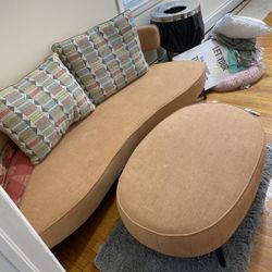 Small Sofa And Ottoman 
