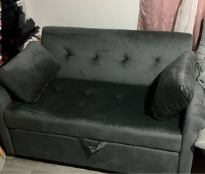Convertible Loveseat Sofa Bed – Dark Gray – Like New
