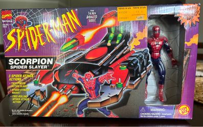 1996 Toy Biz Spider-Man Scorpion Spider Slayer Action Figure Set