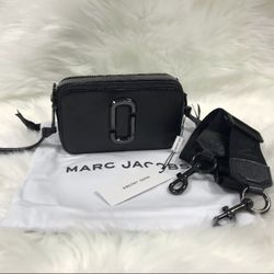 Marc Jacobs Colorblock Snapshot Crossbody bag   Black