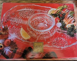 Mikasa Crystal Serving Platter
