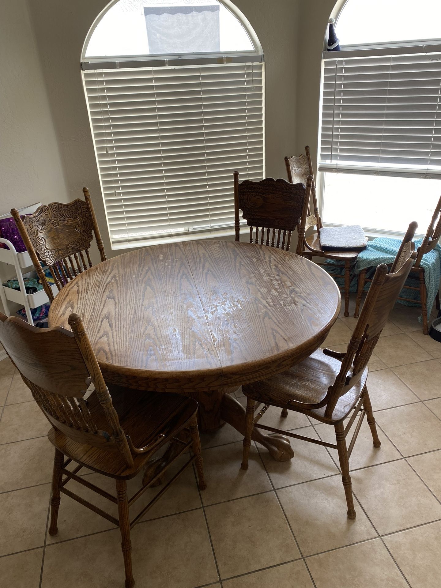 Wood Dining Table Set, Kitchen Table and Chairs