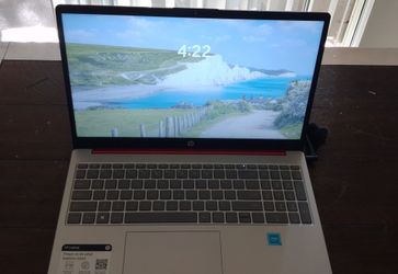 Red Hp laptop