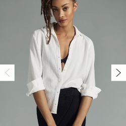 White Anthropologie Shirt