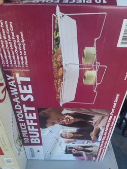 Portable buffet sets