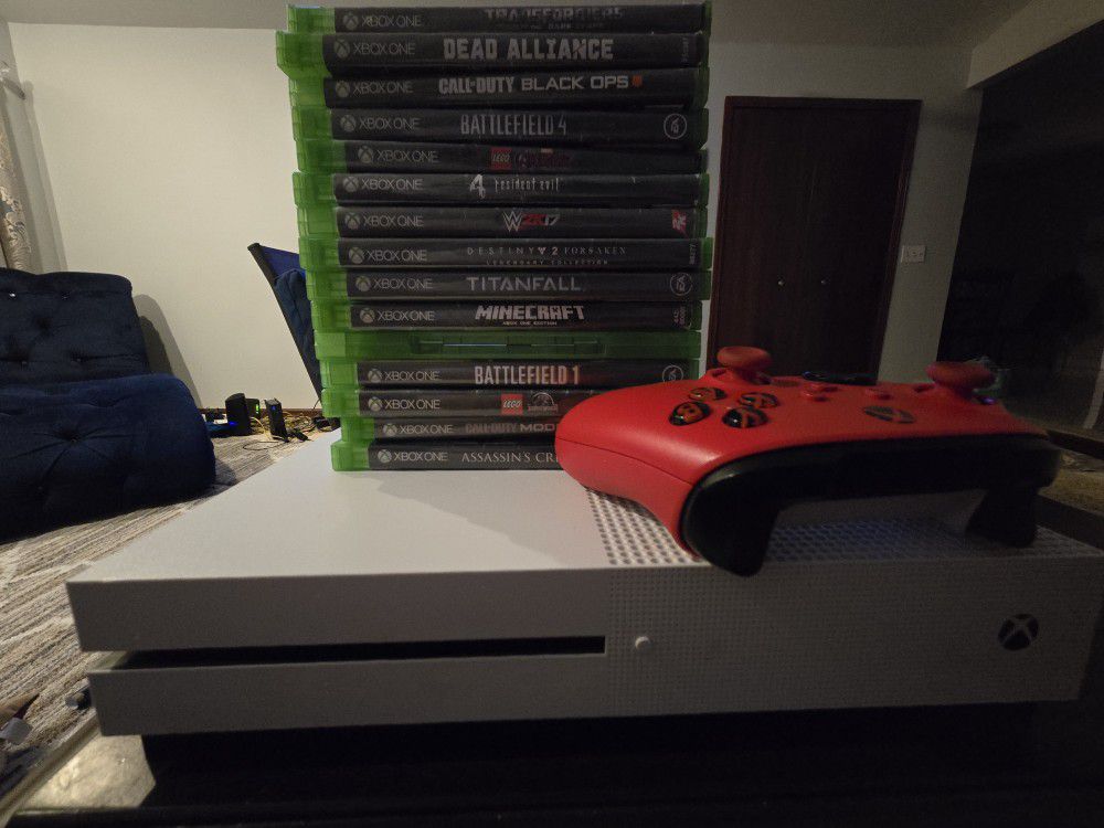 Xbox One S 500gb With Games And Controller (Negotiatable)