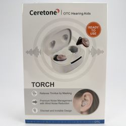 Ceretone Torch OTC Rechargeable Hearing Aid - Model: CE-A18A-New Sealed