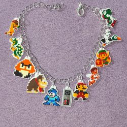 8 Bit Nintendo Charm Bracelet 