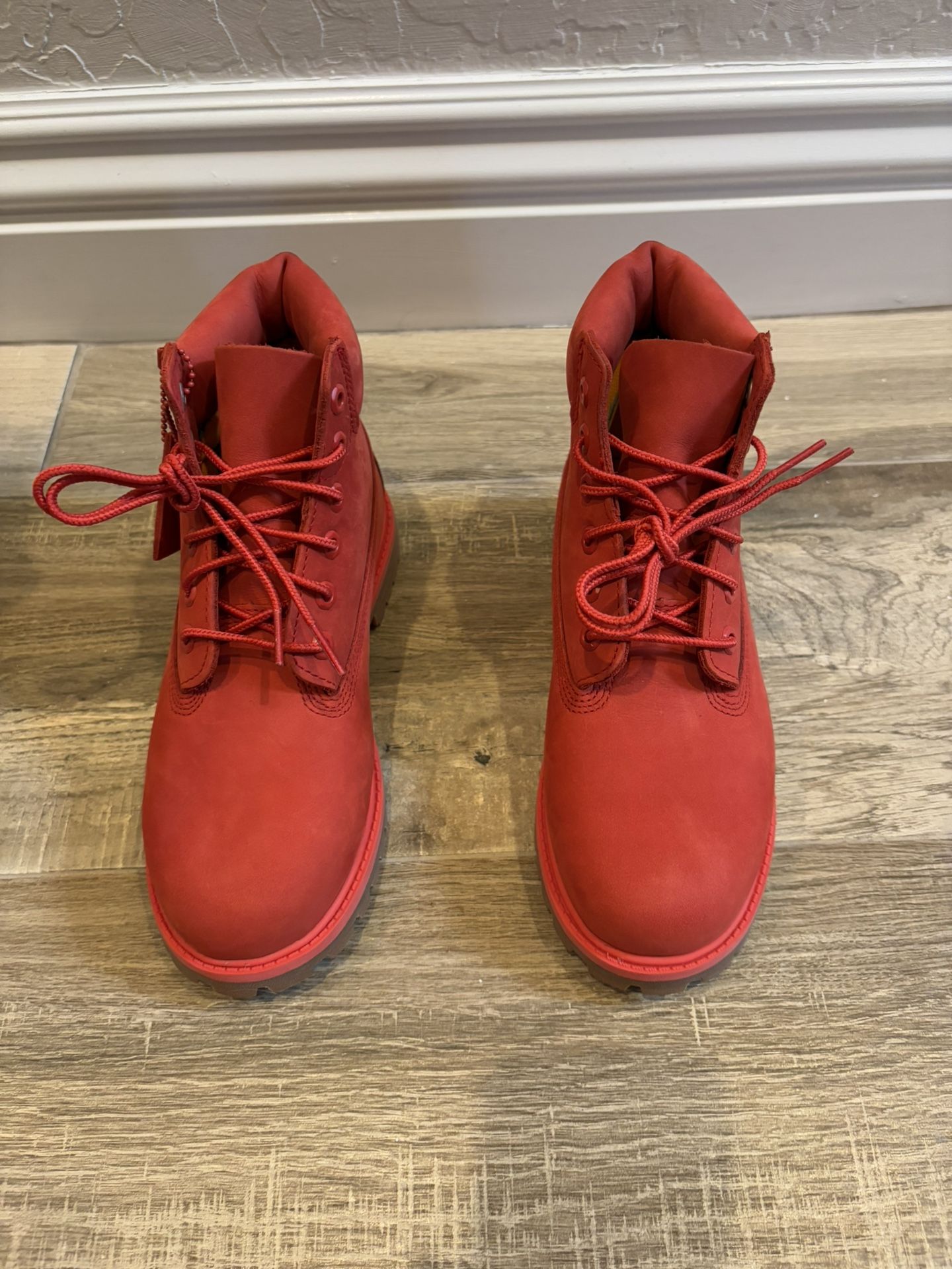 Timberland 50th Anniversary Premium 6" Red Waterproof Boots Boys Girls Size 2.5