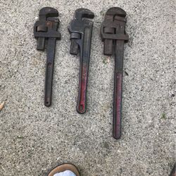 Set Of 3 Monkey Wrenches 