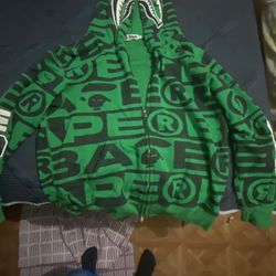 Bape Hoodie Green