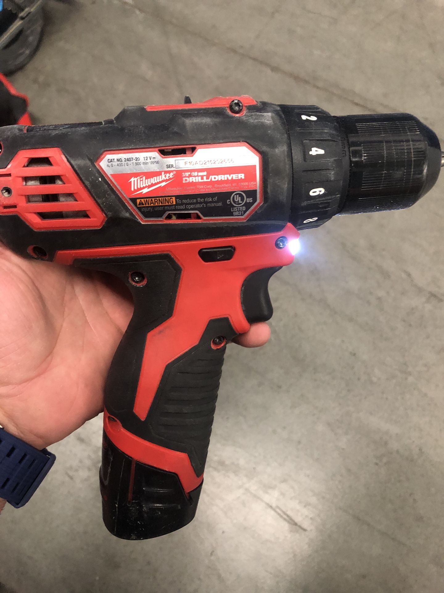 Milwaukee Drill/driver + Battery