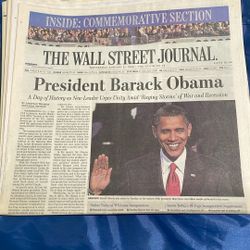 Wall Street Journal Obama Sworn In