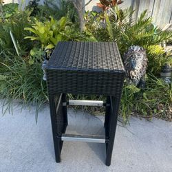 Bar Stools (2) or can be plant stand black color,very good condition.