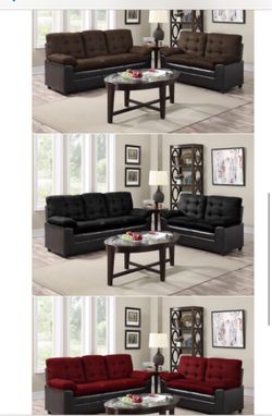 TODAY’S 2 DAY Special Sofa Loveseat Set $50 Down Takes One Home!