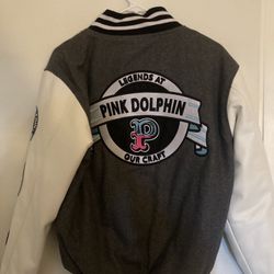 Pink Dolphin Letterman Jacket
