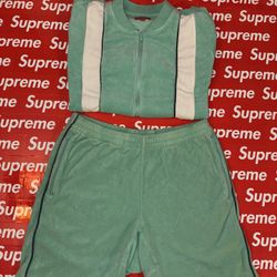 Supreme S/S 14 Terry Cloth Sweat Suit Set -Medium 