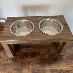 Handmade Raised Dog Feeder