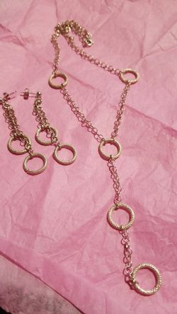 new solver and earrings set