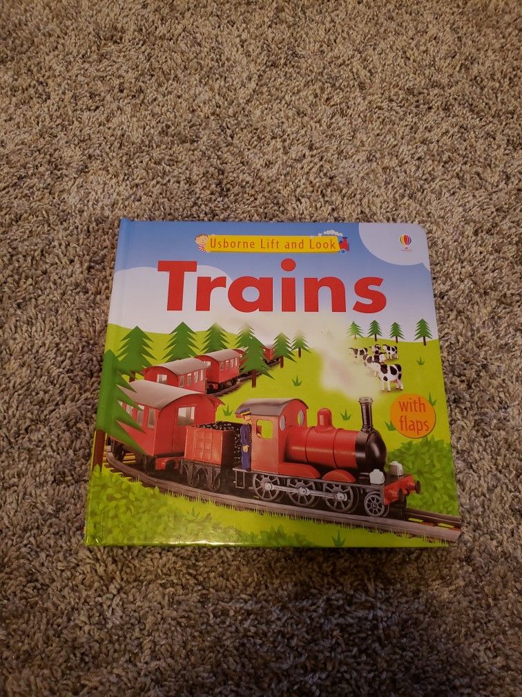 Usborne Lift And Look Trains Book 