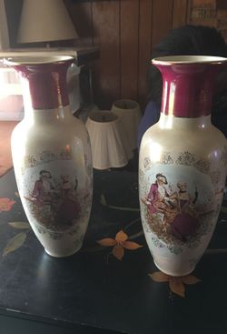 Antique vase pair