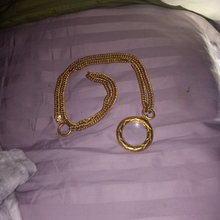 Chanel Necklace, Vintage Monocle/Magnifying Glass-Reduced! Again!