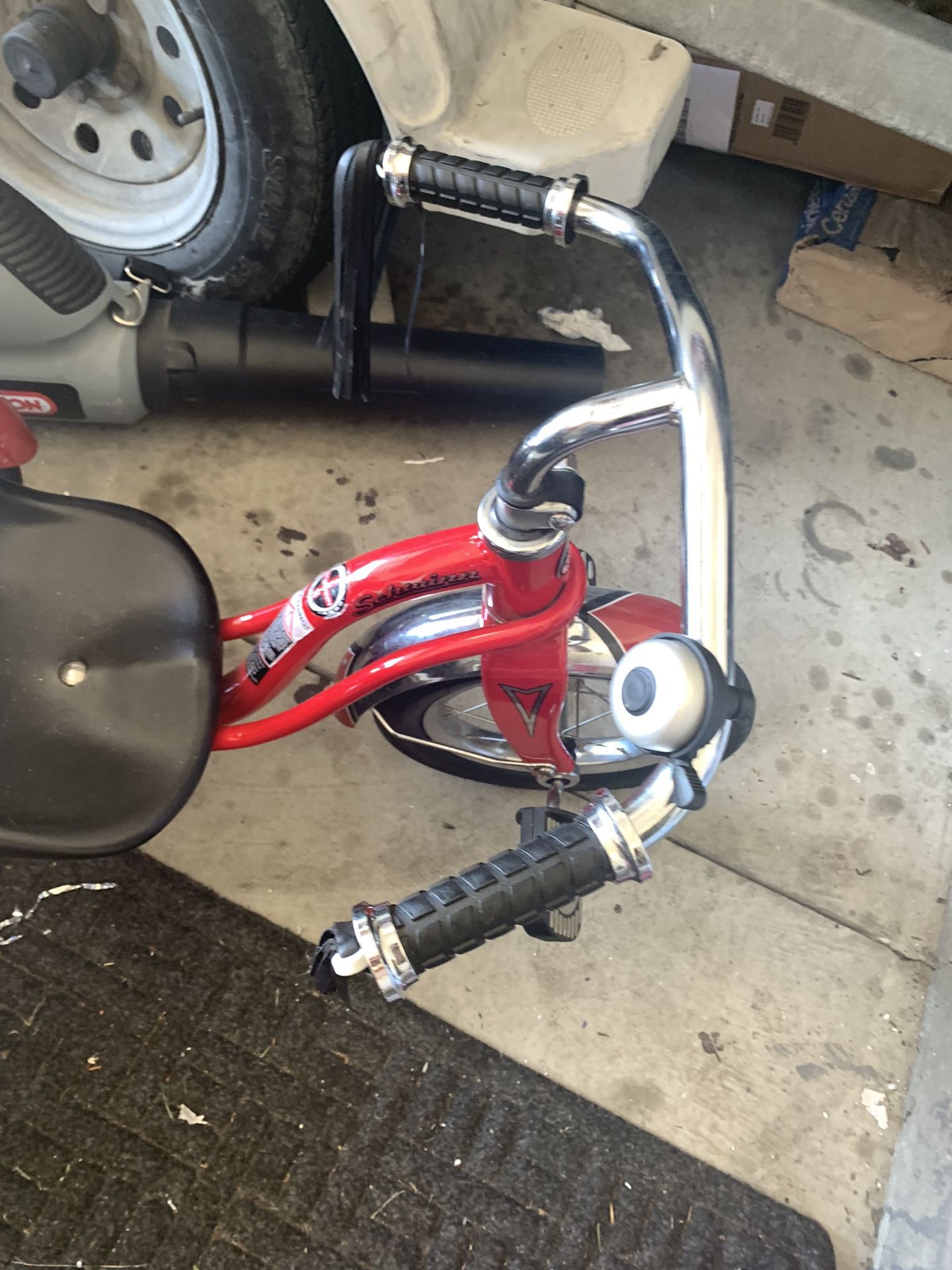 Red Schwinn toddler bike new condition!