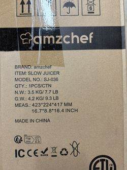 AMZCHEF SLOW JUICER