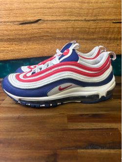 Nike Air Max 97 'USA' 7y/8.5 Women's Sneakers White Red Blue