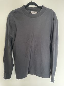 Essentials Fear of God Long Sleeve Shirt Black Sz S