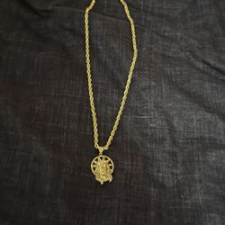 Rope chain With Jesus Pendant 