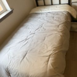 Twin Bed Frame and mattress 