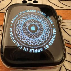 Apple Watch Series 4 (GPS + Cellular) 44mm Steel Case With Milanese Loop + Sports 