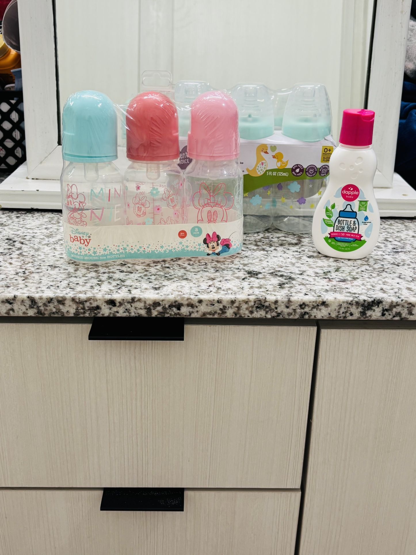 Baby Bottle Sets With Soap And Scrub Brush