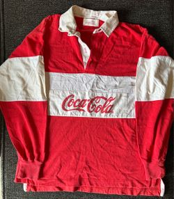 #4 Coca-Cola Rugby Polo Long Sleeve Shirt