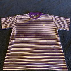 The Hundreds Striped T Shirt Purple