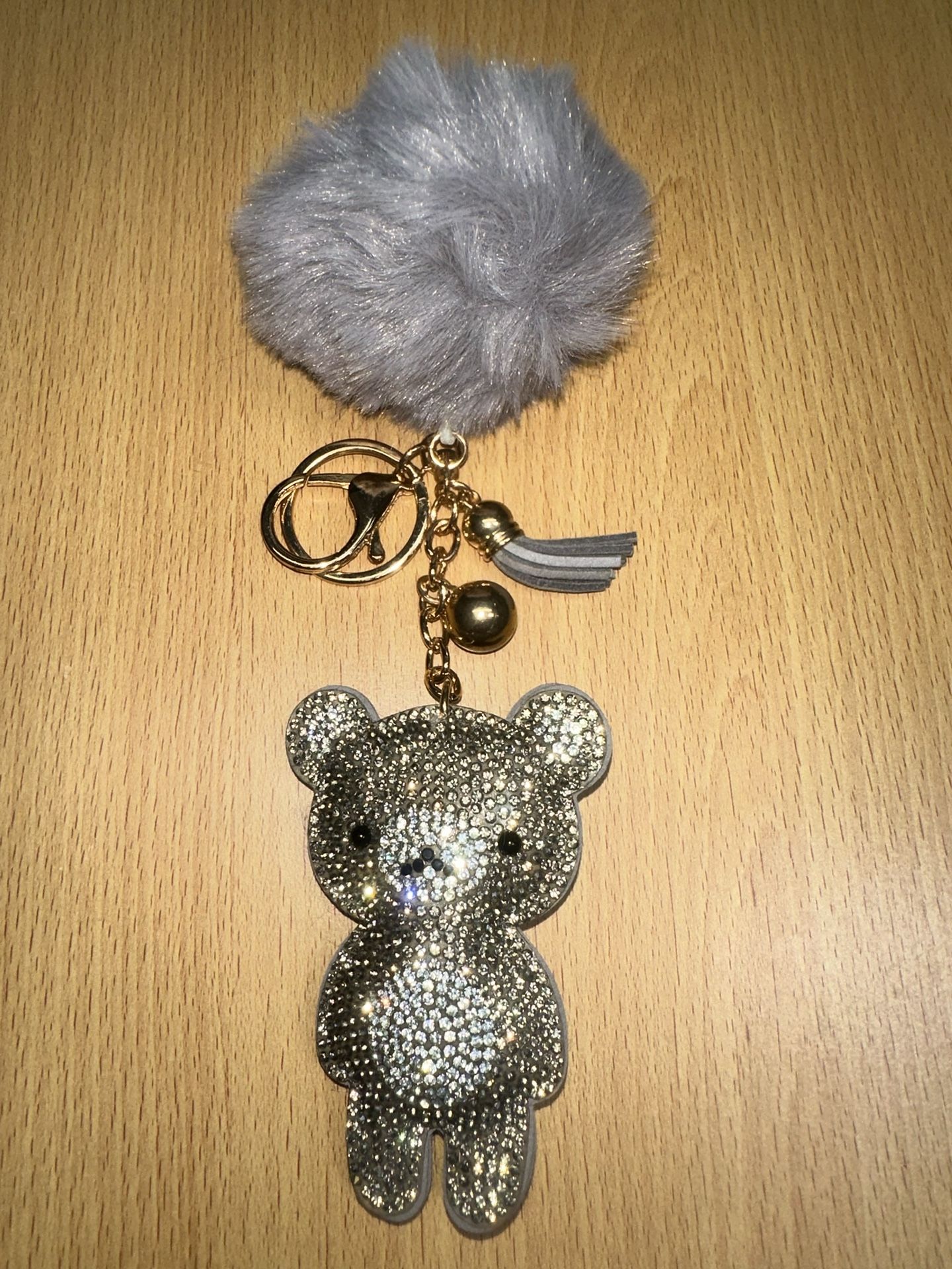 Rhinestones Teddy Bear Key Chains 