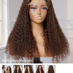 Chocolate Brown, 20 Inch Glue Less Wig