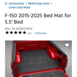 Ford F150 Rubber Truck Bed Mat Liner