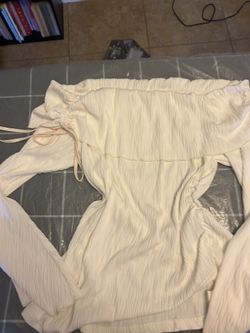 Plus Size Off Shoulder Top Polyester 