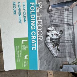 You & Me Large Dog Folding Crate