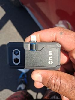 FLIR IR Smart Phone Adapter: -4°F to 752°F, 55° x 43°, 32°F Min Op Temp °F, 95°F Max Op Temp °F, Adj