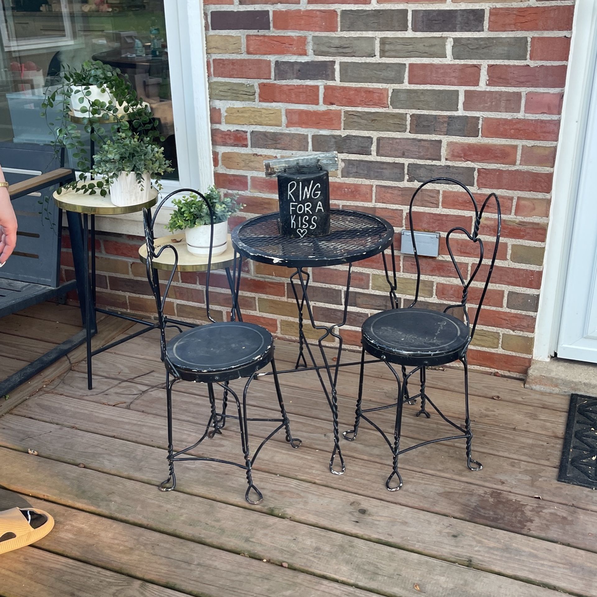 Garden Indoor Outdoor Patio Metal Vintage Shabby Chic Style