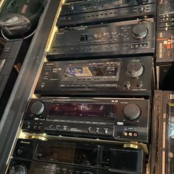 Receivers Pioneer, Onkyo, Yamaha, Texhnics