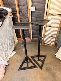 Adjustable Studio Monitor Speaker Stands – Pair