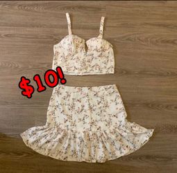 SHEIN 2 Piece Skirt Tank Top Sexy Set