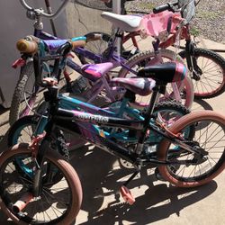 4 Girl Bikes 1 Boy Bike
