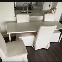  4 Ikea Chairs With Covers