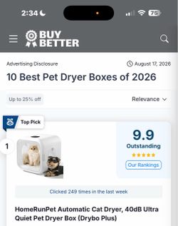 Home Run quiet dryer box